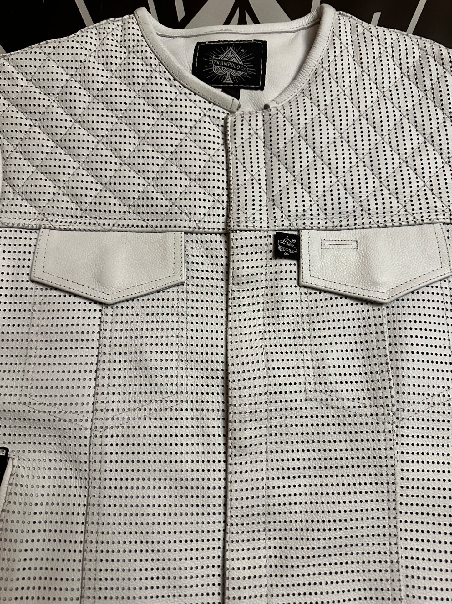Leather Expandable Vest