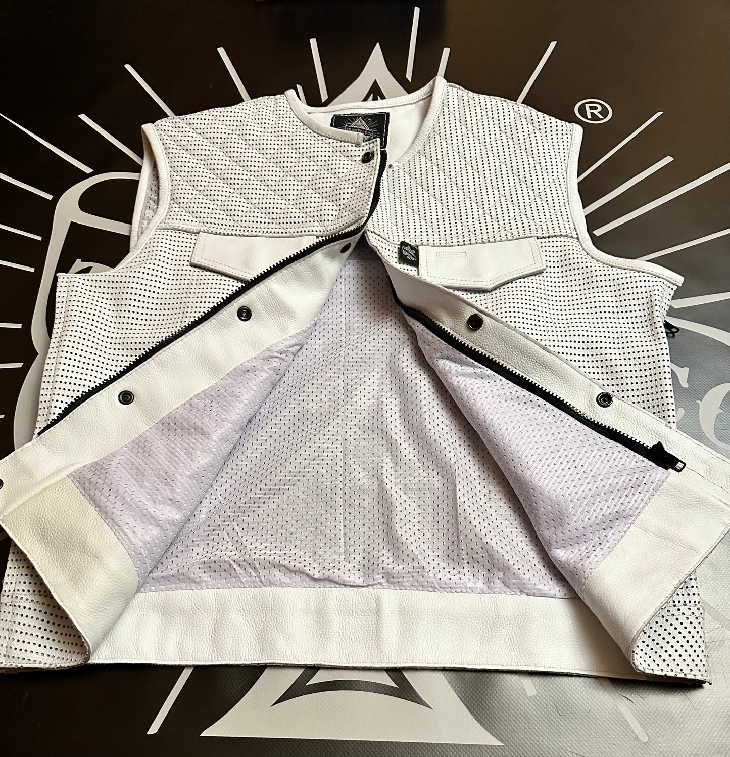 Leather Expandable Vest