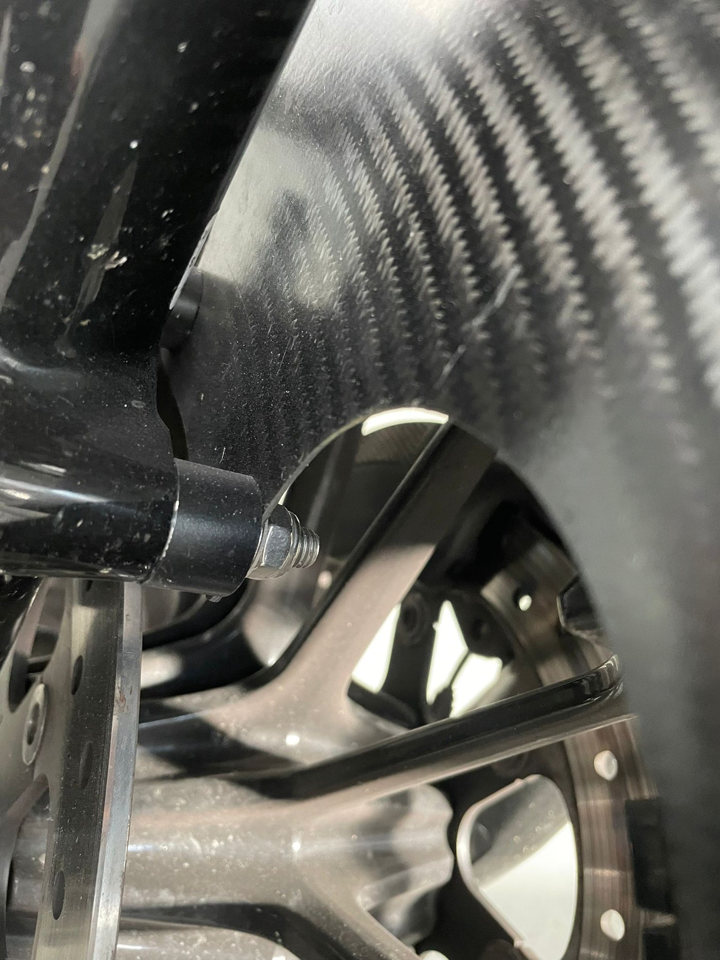 AVAILABLE Race Carbon Front Fender with 19" Wheel from 2014 to Present