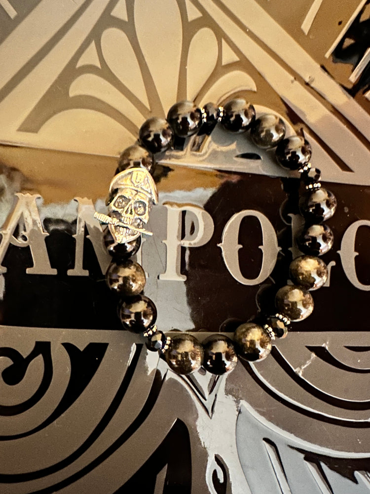 Bracciale Uomo Aperto Teschio E Ali – Polsino Gotico Punk Biker In Acciaio Inossidabile COOLSTEELANDBEYOND