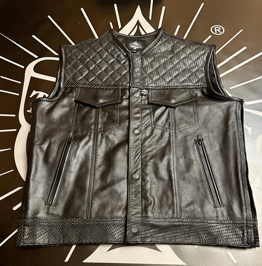 Leather Expandable Vest