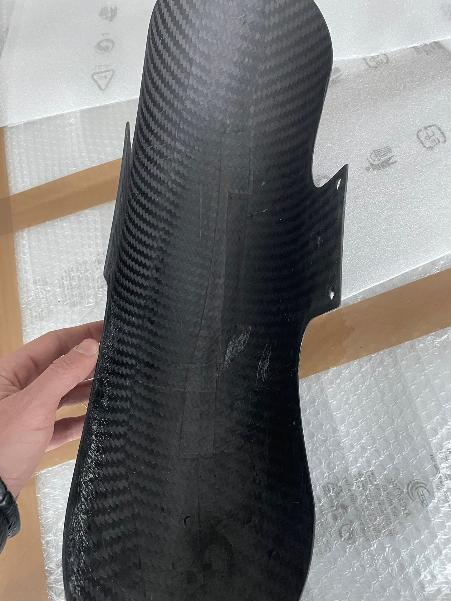 AVAILABLE Race Carbon Front Fender with 19" Wheel from 2014 to Present